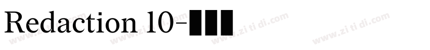 Redaction 10字体转换